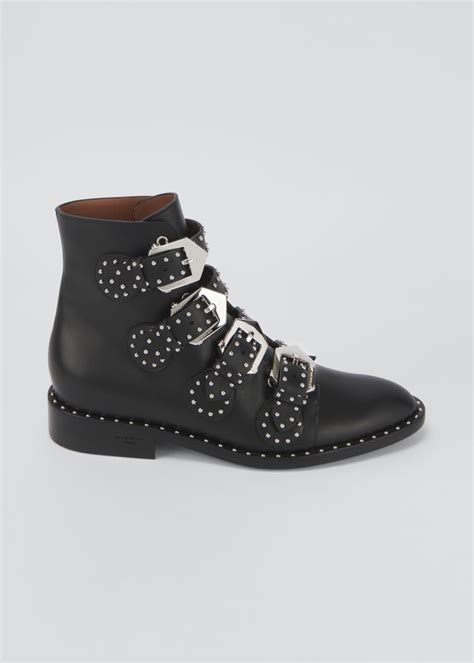 Givenchy Elegant Studded Leather Ankle Boots 